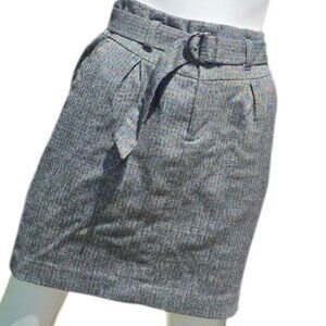 BANANA REPUBLIC Belted Wool Blend Mini sz 6